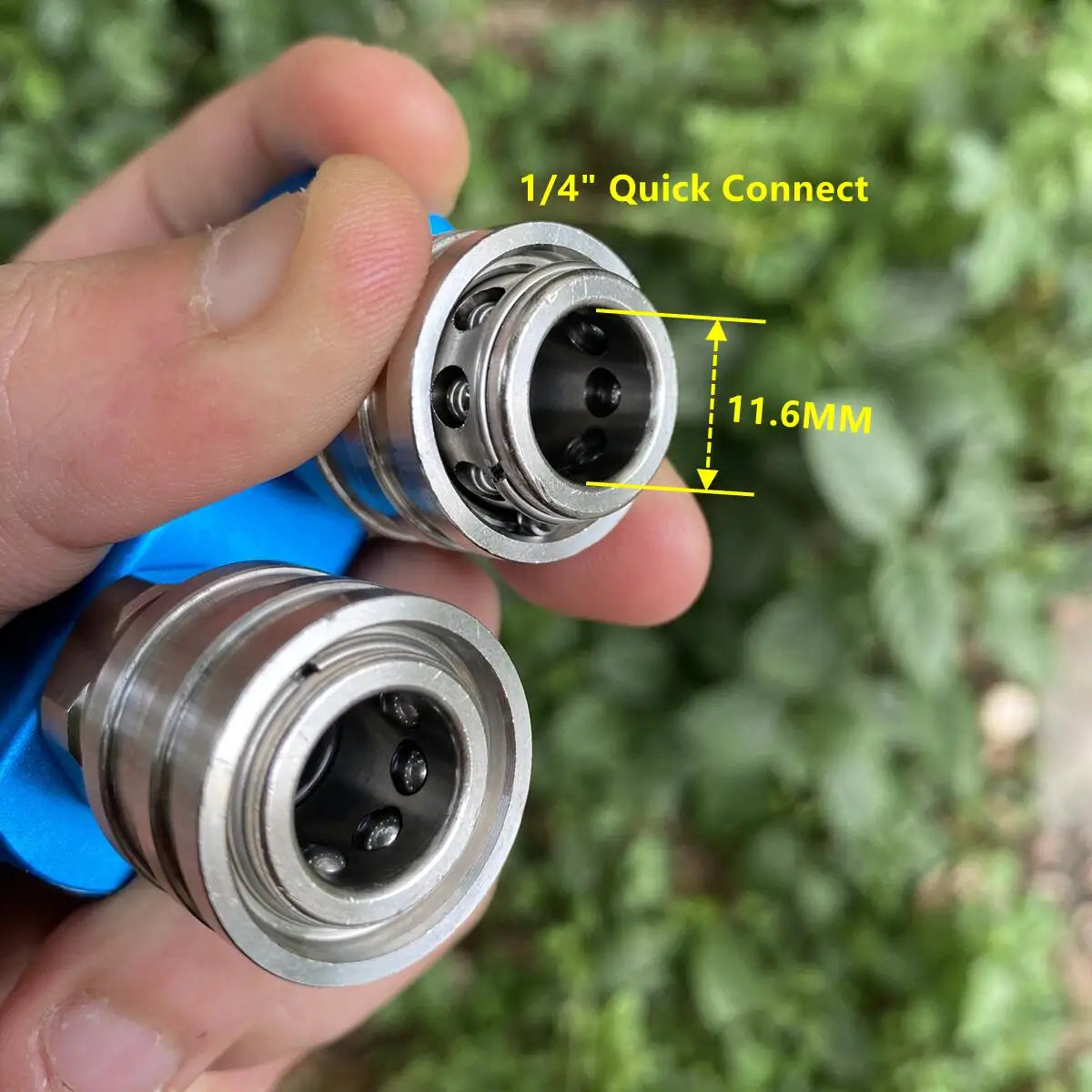 Pressure Washer Dual Nozzle Quick Connectors 1/4 inch Double Sprayer Tips