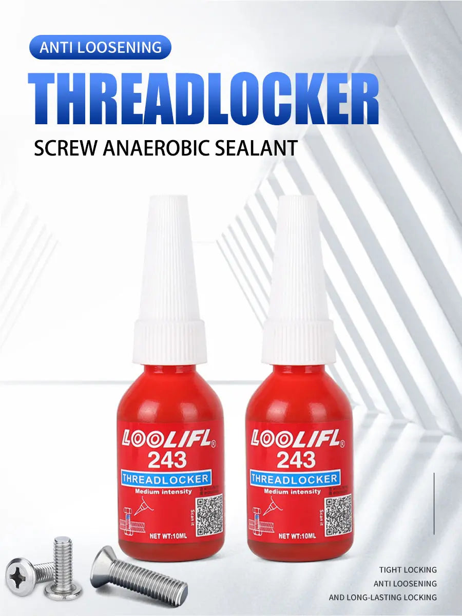 10ml LOOLIFL 243 Screw Adhesive 243 Anaerobic Glue Anti-loose Anti-slip sealingThread Locking Agent Anti-slip caulk sealers