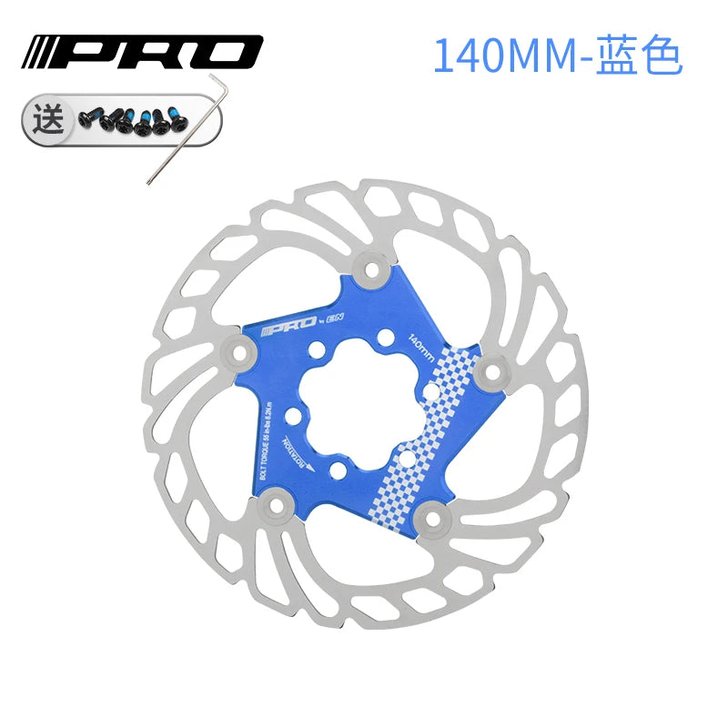 IIIPRO MTB Cooling Disc Brake Heat Dissipation  6 Inch 140/160/180/203mm Rotor Down Hill Floating Bicycle Brake Rotor