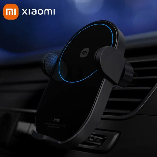 Original Xiaomi 30W Max Wireless Car Charger Auto Fast Quick Charging Support Power-Off and Inductive Expansion Phone Holder