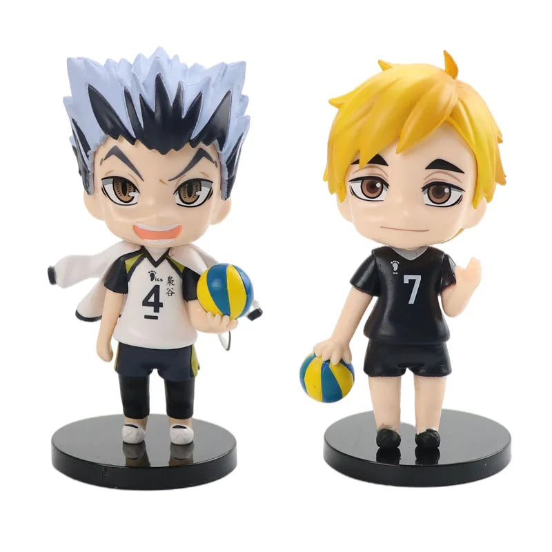 Anime cartoon character volleyball boy hand-made three-dimensional desktop ornaments doll car crafts
