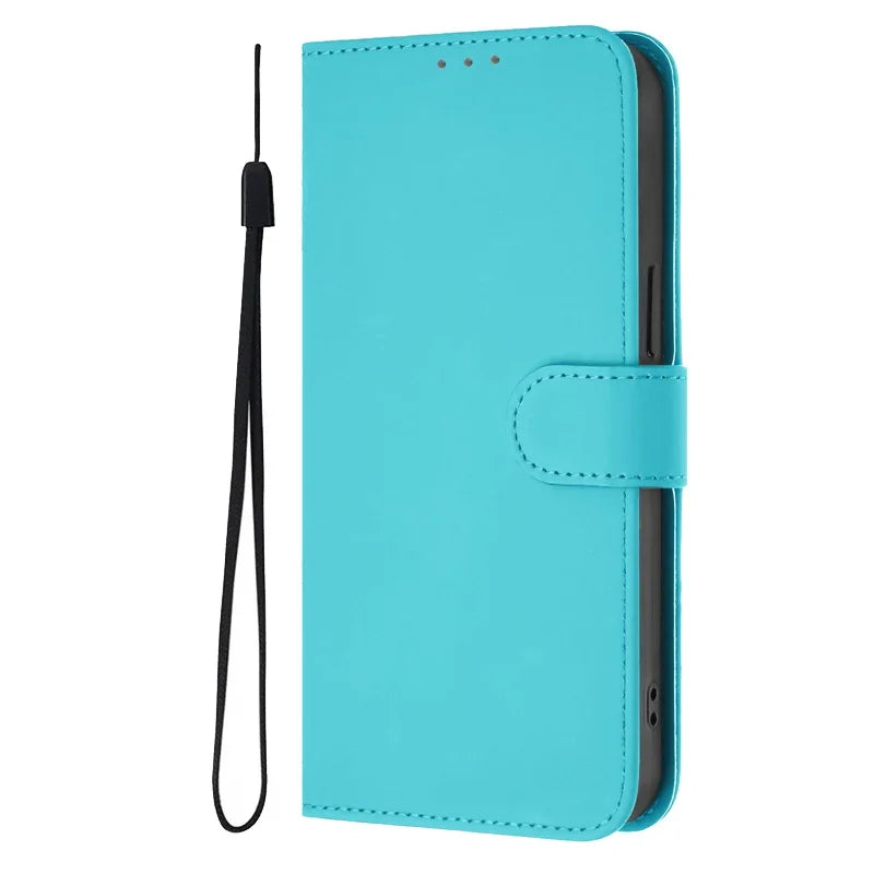For Funda Tecno Camon 50 Pro 4G Case Candy Solid Color Flip Cover on for Tecno Camon 50 pro 4G CN5c Leather Phone Case Coque