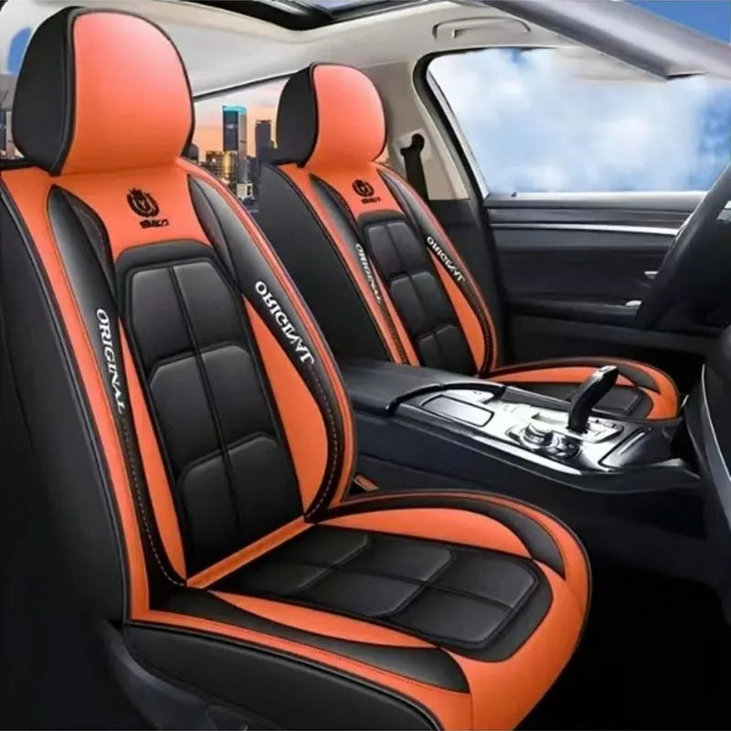 1pcs All inclusive seat cover full leather car seat cushion single seat driver and passenger seat cover all season universal pad