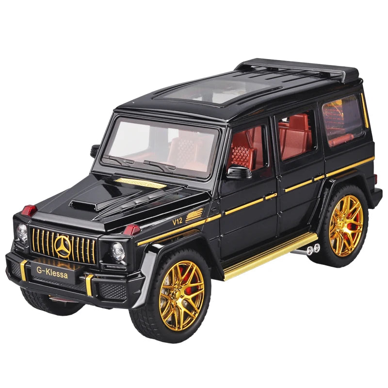 1:24 Scale AMG G63 Model Car - Zinc Alloy Pull-Back Toy with Sound & Light Effects, Ideal Gift for Boys & Girls 111