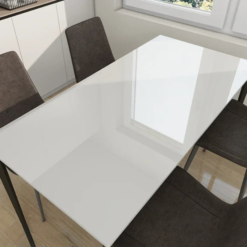 Glossy White Self-adhesive Kitchen Sticker, Water and Moisture Resistant for Countertop and Table Decoration, Cabinet Protection