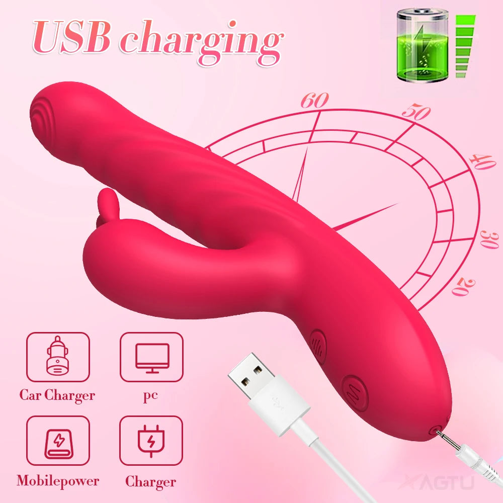 Powerful Thrusting Sucking Vibrator Female Sucker Clitoris Stimulator G Spot Dildo Massager Adult Goods Sex Toys for Women