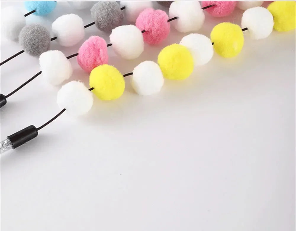 Kitten Cat Teaser Interactive Toy Rod With Bell And Feather Toys For Cats Teaser Interactive Toy Rod Pet Cats Toys Stick