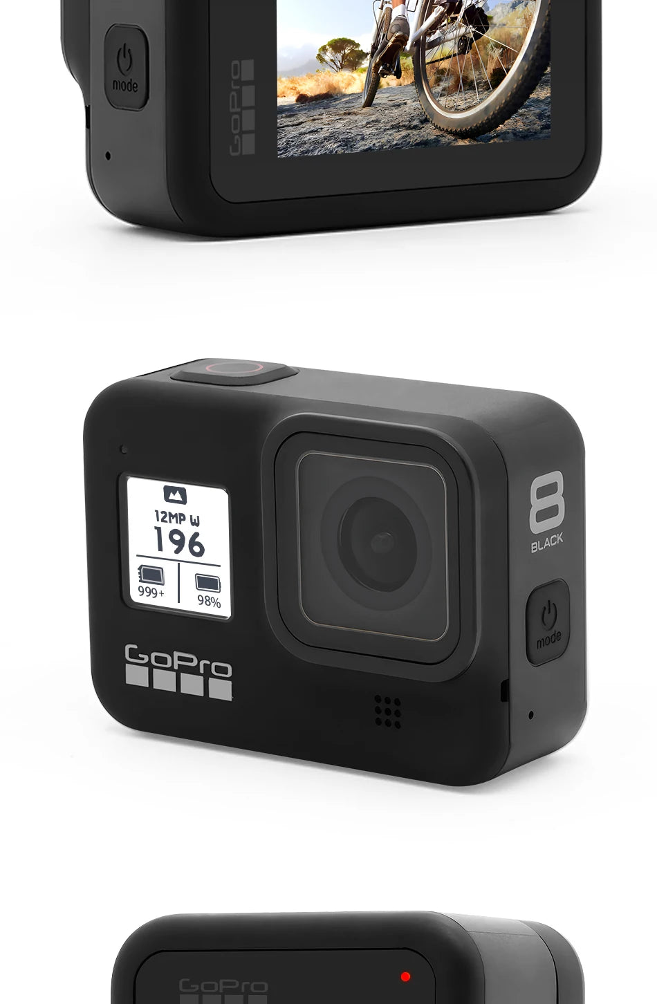 GoPro hero 8 Black stable 4K video 12MP photo portable 1080p live broadcast Motorcycle and Skiing Sports go pro Camera