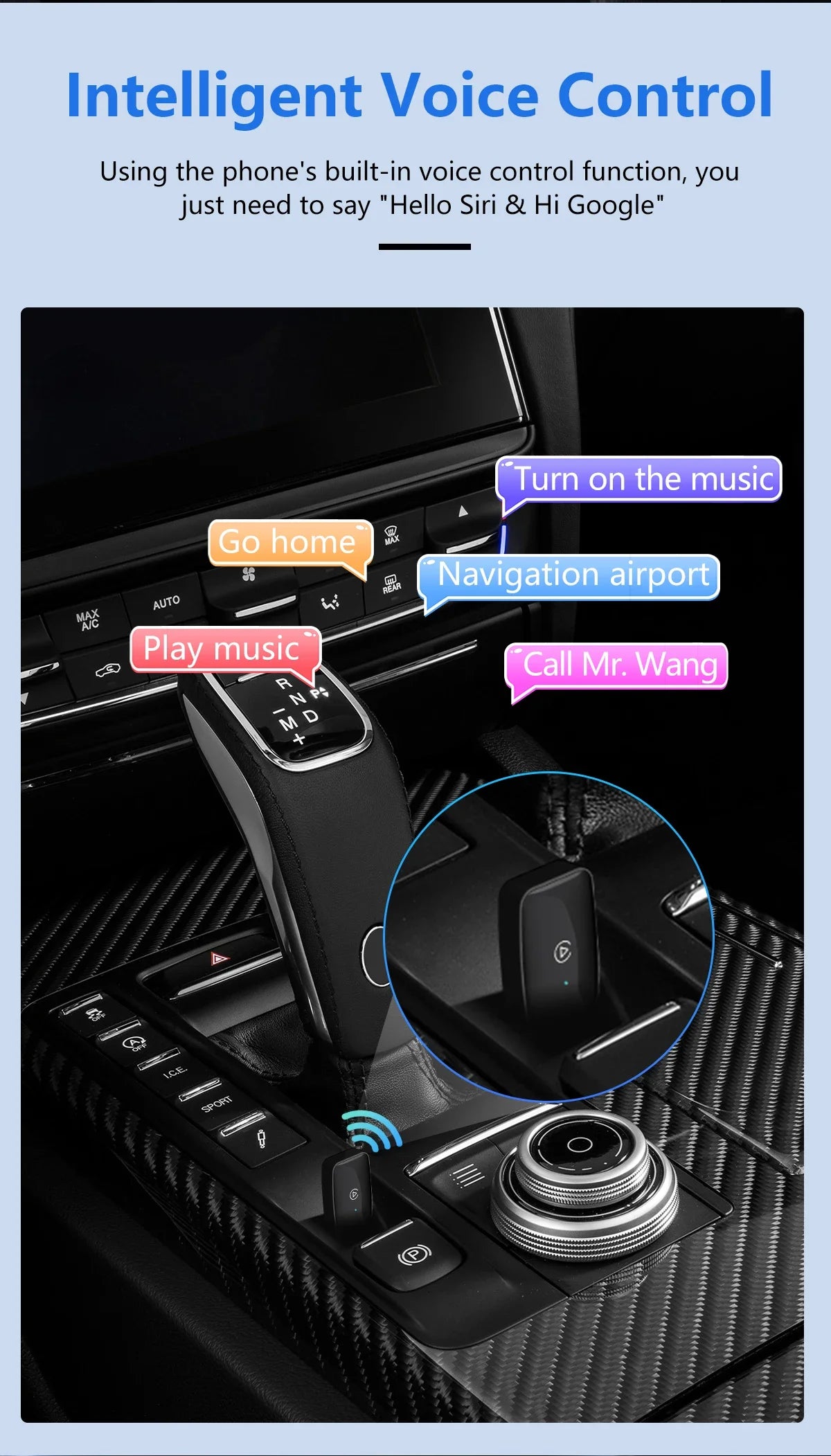 Mini CarPlay Box For Audi Mercedes Volvo Volkswagen Support Bluetooth Wireless Android Auto Connection Charging Siri IOS15