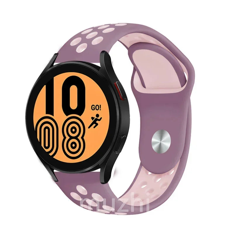 22mm 20mm watch Band for Samsung Galaxy Watch 7-6-5-pro-4-Classic/active 2 Silicone sport bracelet Huawei GT 4-3-2e-pro strap