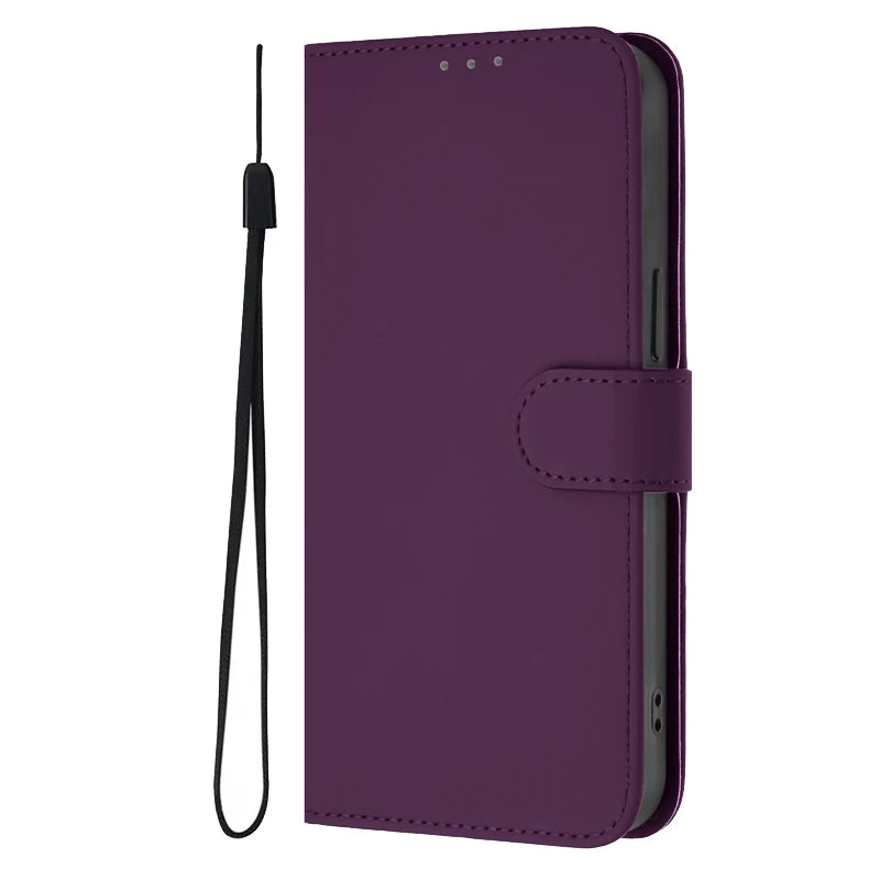 For Funda Tecno Camon 50 Pro 4G Case Candy Solid Color Flip Cover on for Tecno Camon 50 pro 4G CN5c Leather Phone Case Coque
