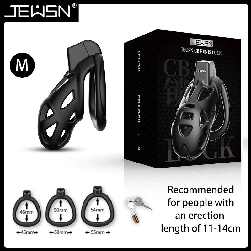 Jeusn Male Chastity Cage Sex Toys Discreet Sissy Femboy Chastity Cock Cage Device Penis Rings Male With 3 Size Men's Adult Goods