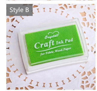Mr Paper 15 Colors Inkpad Handmade DIY Craft Oil Based Ink Pad for Fabric Wood Paper Scrapbooking Ink pad Finger Painting