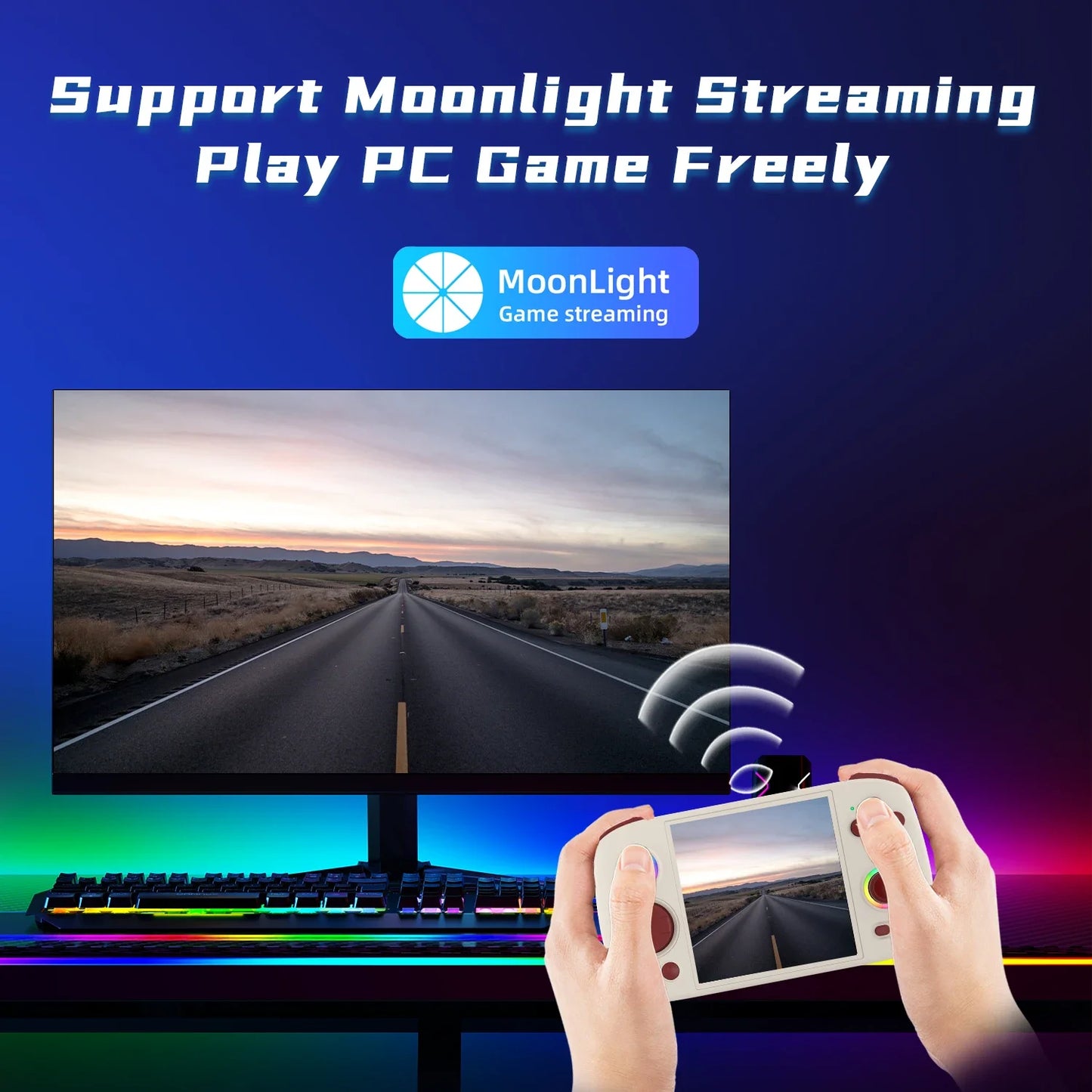 ANBERNIC RG Cube Handheld Game Console 3.95'' IPS Touch Screen Android13 RGB Lighting Effect RGCUBE Streaming Retro Video Player