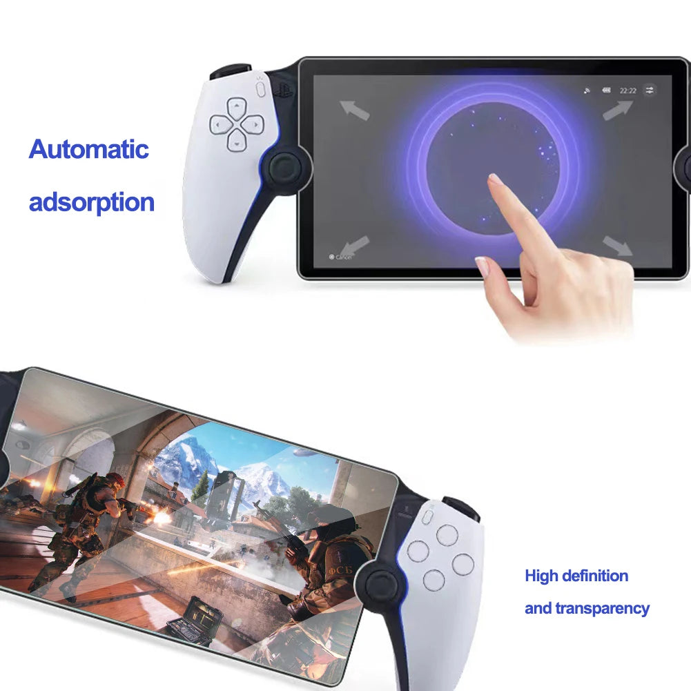 Tempered Glass Screen Protector for Sony PlayStation Portal Anti-Scratch Ultra Clear Handheld Console Game Accessories 8inch