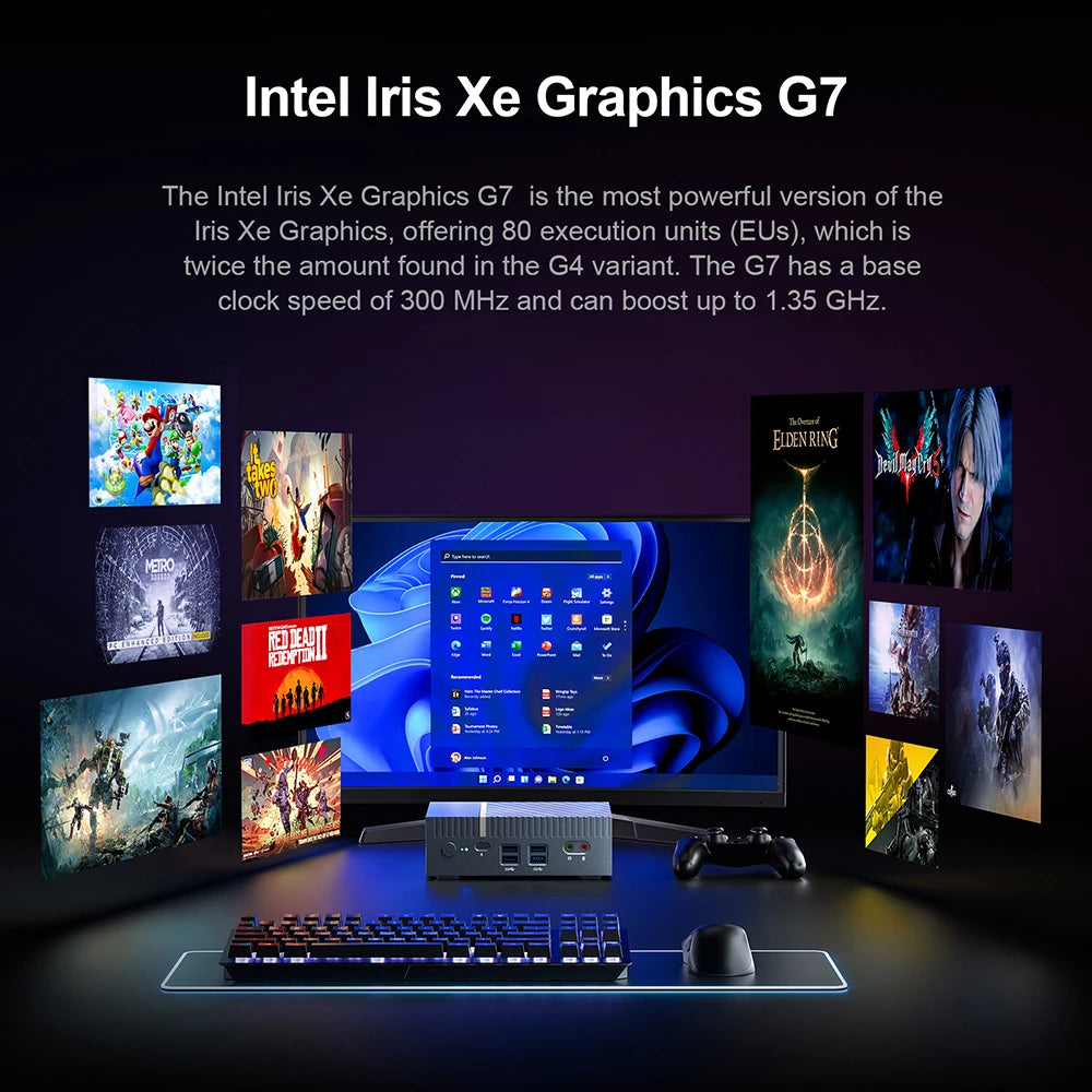 Chatreey IT12 Mini PC  Intel Core i5 1340P i9 12900H Gaming Desktop Computer 2x2.5G Ethernet PCIe 4.0 Wifi 6 Thunderbolt 4