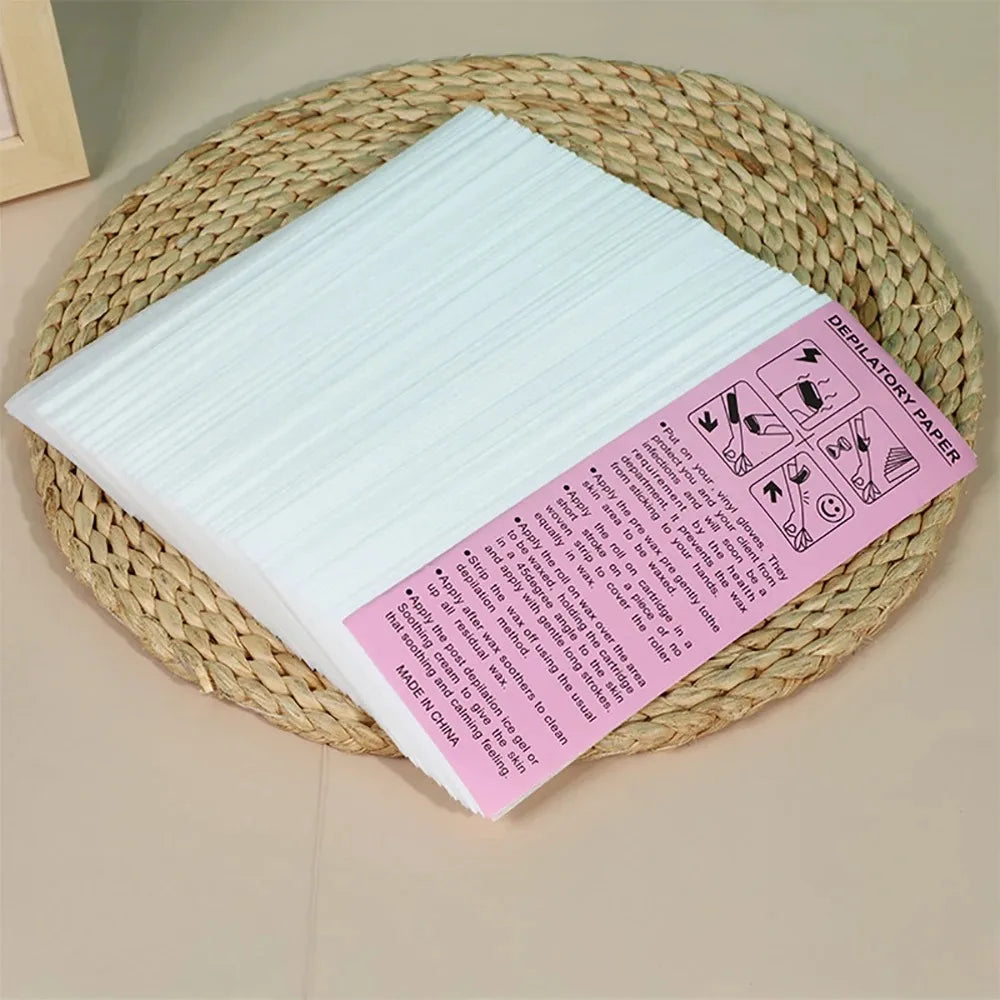 20PCS/50PCS/100PCS Professional Hair Removal Waxing Strips Non-woven Fabric Waxing Papers Depilatory Tool For Leg Hairs Removal