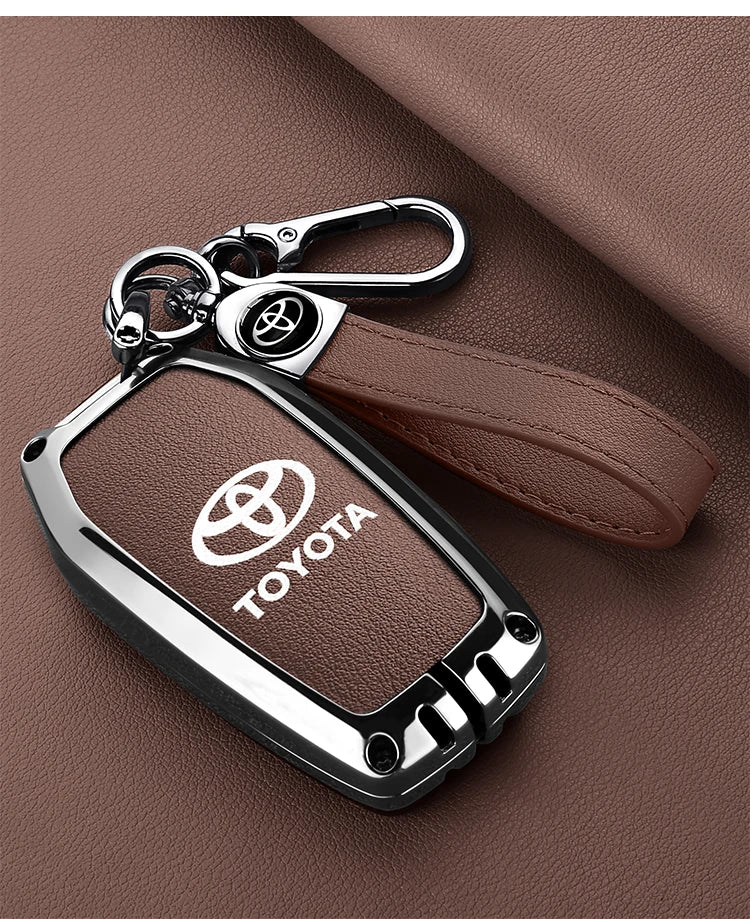 Car Remote Key Case Cover For Toyota CHR Hilux Fortuner Land Cruiser 200 Camry Corolla Crown RAV4 Highland Keychain Accessories