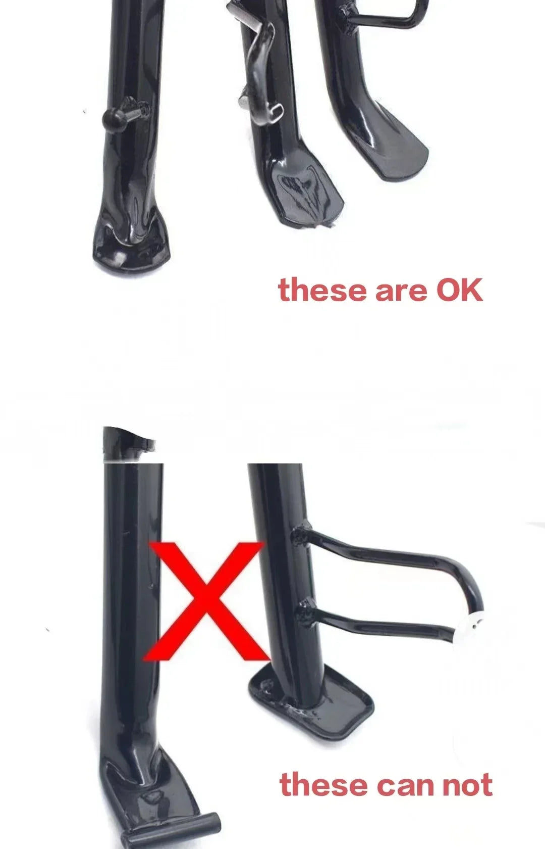 Motorcycle Kickstand Pad Anti-skid Enlarger Base Support Extension Enlarger Scooter Moped Foot Pad CNC Aluminum Alloy