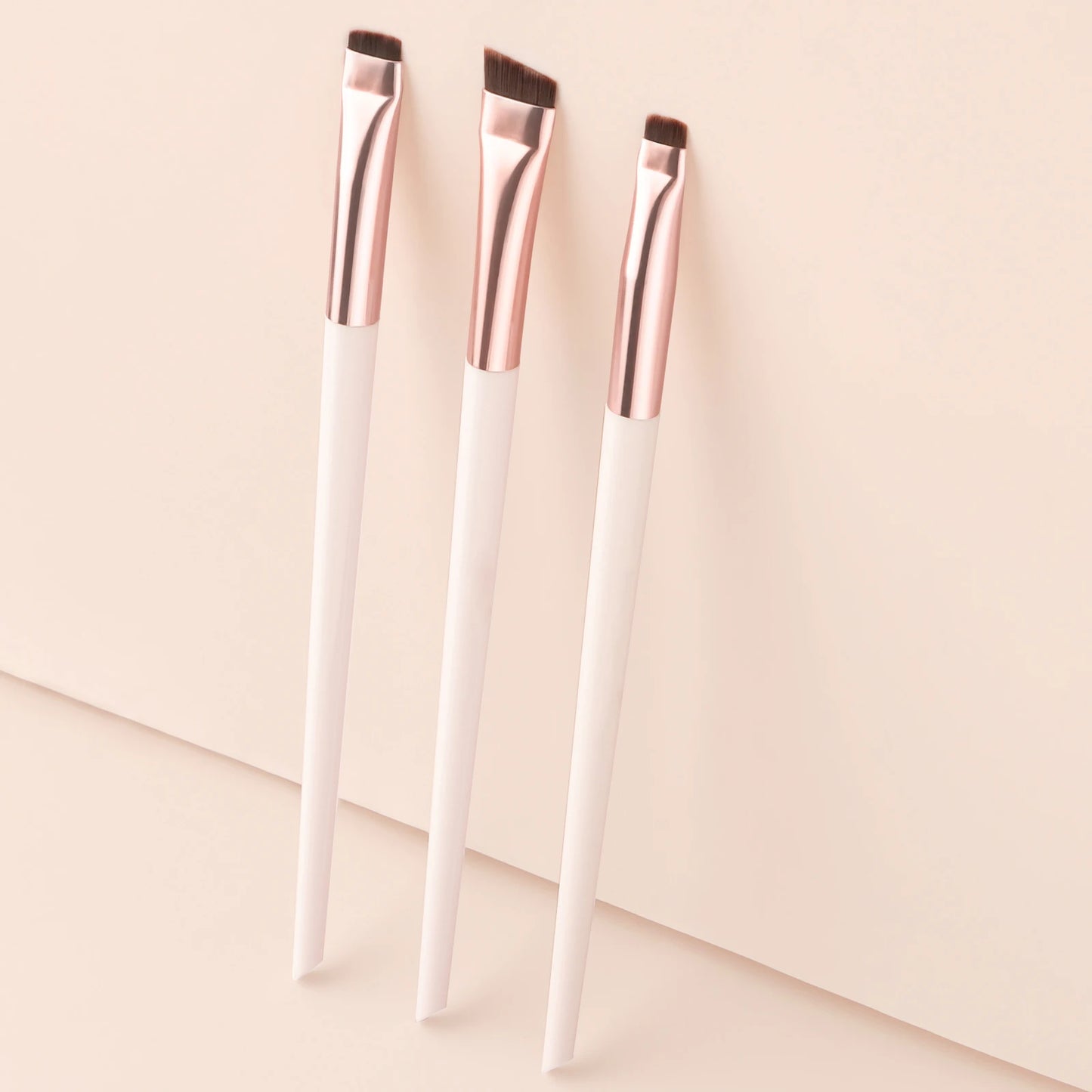 3 Pcs edge eyeliner brush oblique head eyebrow brush outline eyeliner brush ultra-thin eyeshadow brush makeup tools