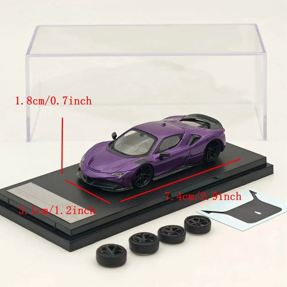 Fine model FM 1/64 Scale SF90 Diecast Models Car Collectible Christmas Gift