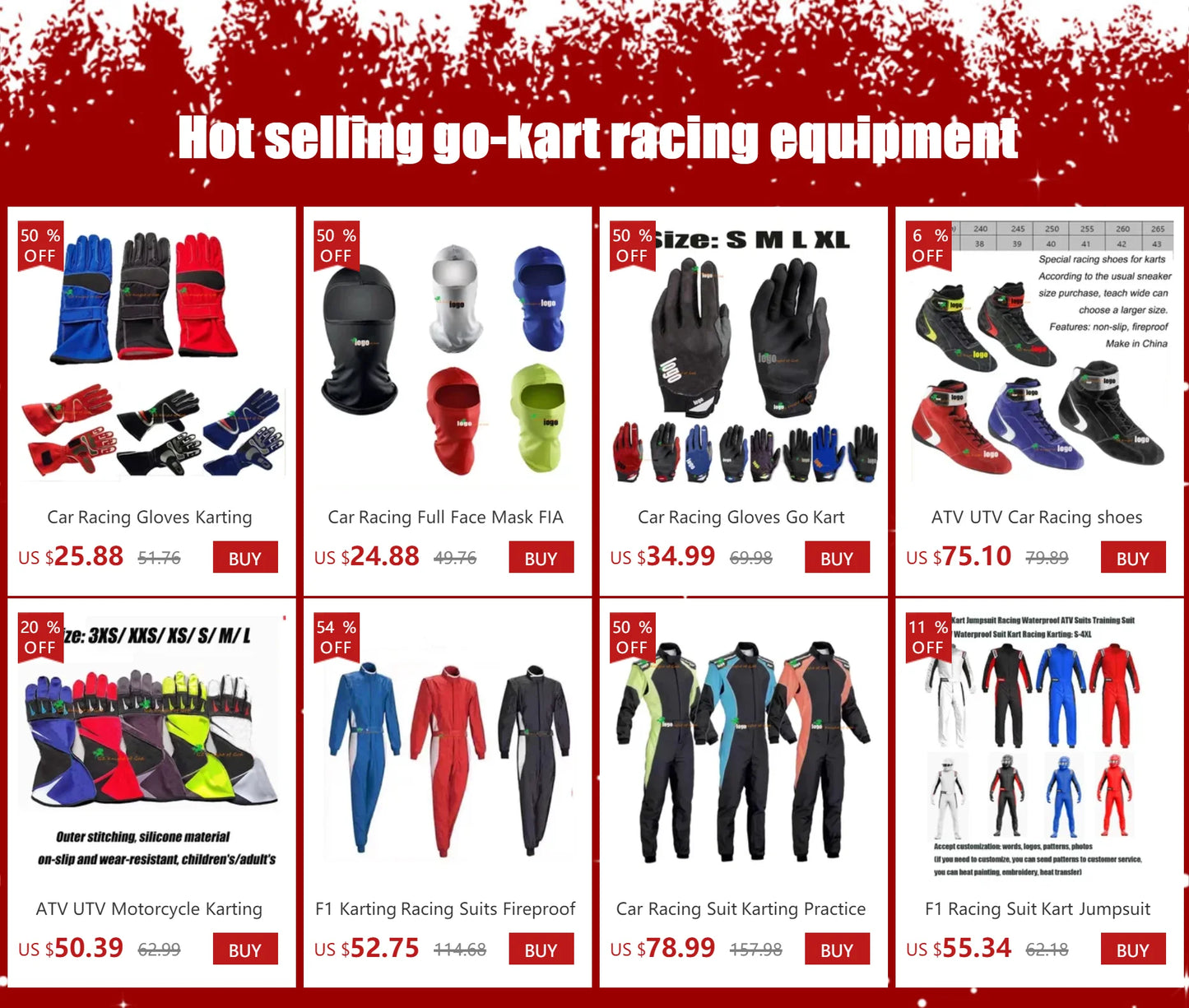 F1Kart Racing Shoes Motorcycle Rally  Car Club Racing Shoes team shoe Lightweight Available in Red Black Red Ankle Boot Adult