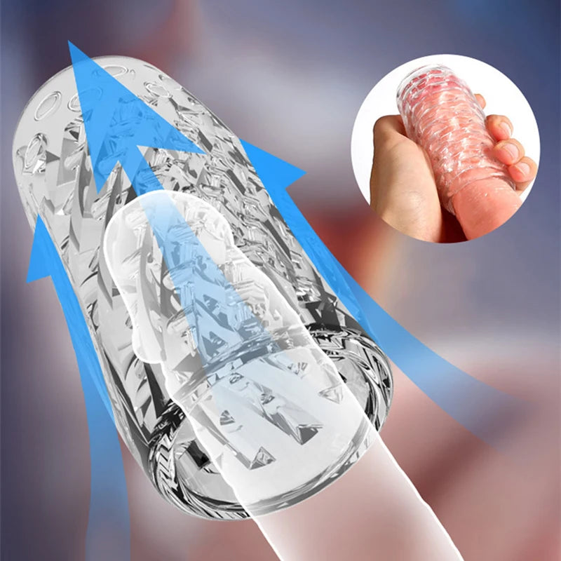 Masturbation Cup Sex Tooys For Man Friction Penis Orgasm Sex Toys Male Masturbador Vagina Vacuum Stimulator Goods For Adults