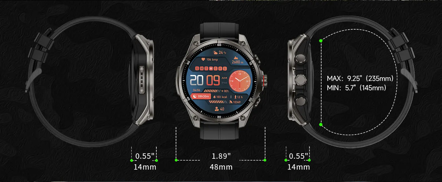 2025 New For Huawei GPS Smart Watch Men 466*466 AMOLED HD Precise GPS Compass BT Call Health Monitor IP69 Waterproof SWIM Watch