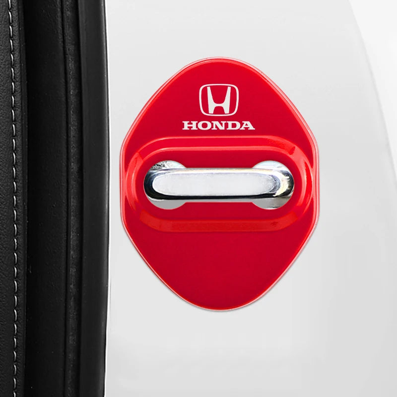 4Pcs Car Door Lock Cover Stainless Steel Protector Cap For Honda Odyssey Spirior CR-V Civic HR-V City Accord
