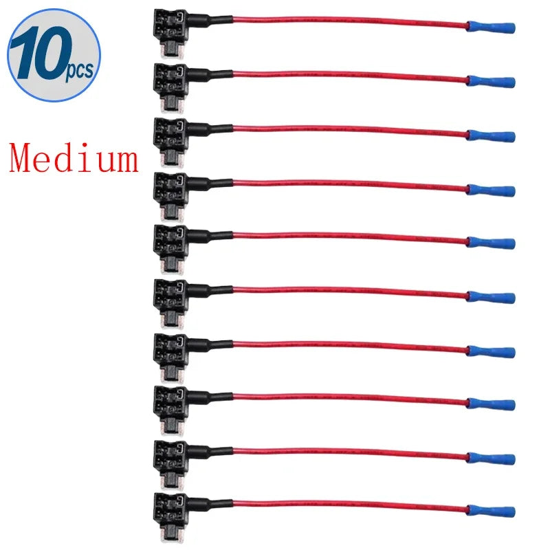 12V 24V Car Fuse Blades Holder Circuit Adapter Protector Splitter ATM APM Tap Micro Connector Truck Automobile Accessories