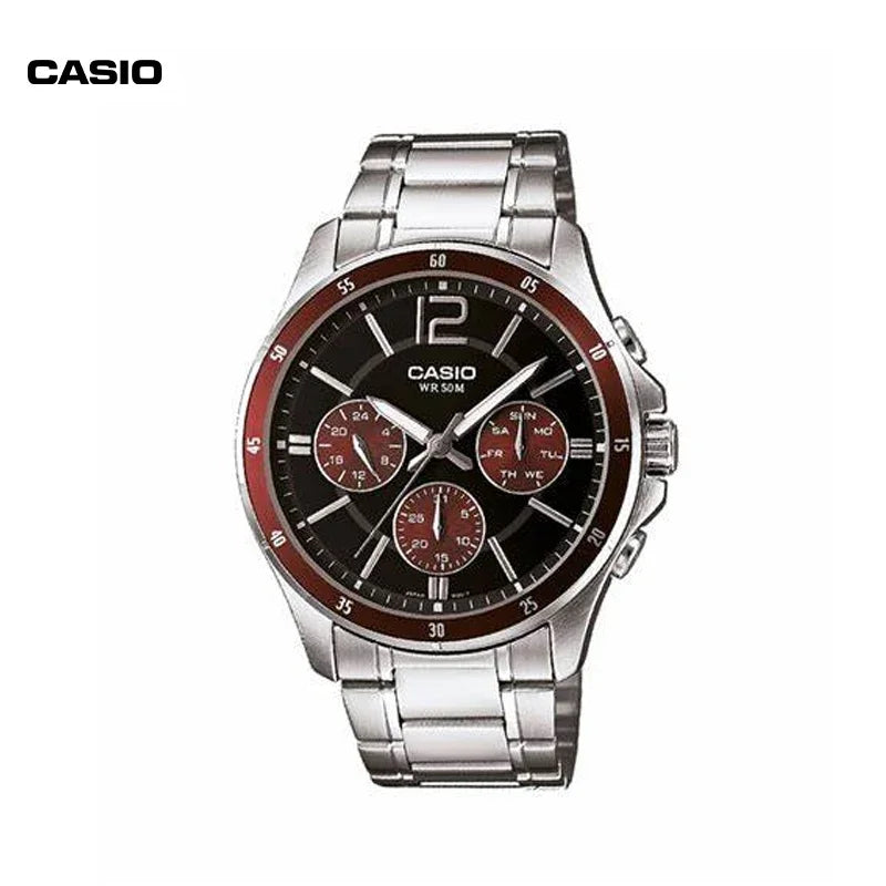 Casio MTP 1374D Classic Three Eyes Men s Quartz Waterproof Fashion Cas NairoMarket