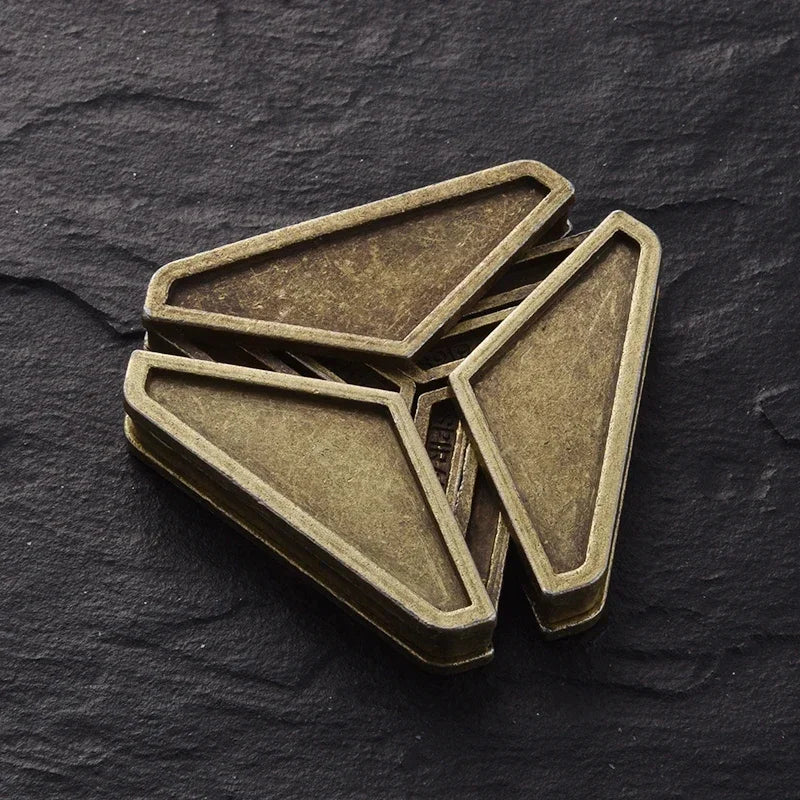 Alloy Triangle Lock Puzzle Brain Teasers Adults IQ For Children Quebra Cabeça Rompecabezas Metal Juegos De Ingenio Y Logica