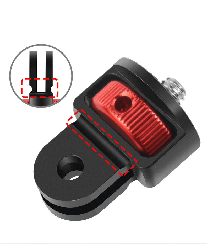 Suitable for GoPro series For DJI For Insta360 sports camera accessories 1/4 adapter interface 1/4 adapter