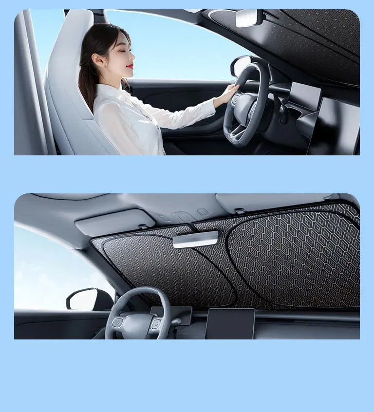 Folding Car Windshield Sun Shade Cover Visor Protector Interior Anti UV Sun Windscreen Parasol Auto Accessories