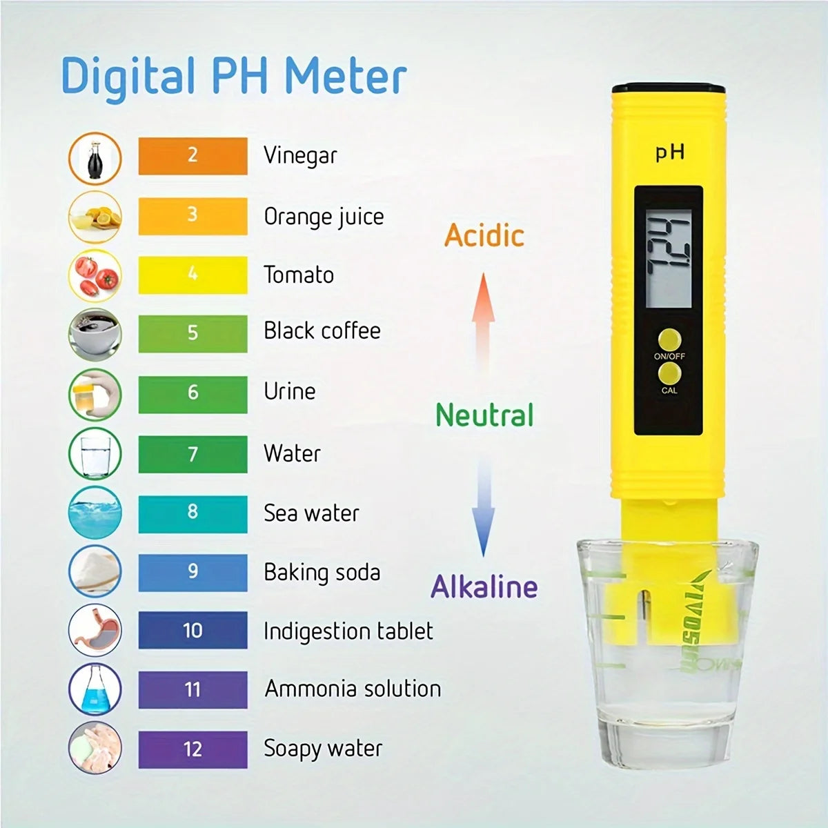 Digital PH Meter Automatic Calibration 0.01 and TDS Tester Titanium Probe Water Quality Test Monitor Aquarium Pool