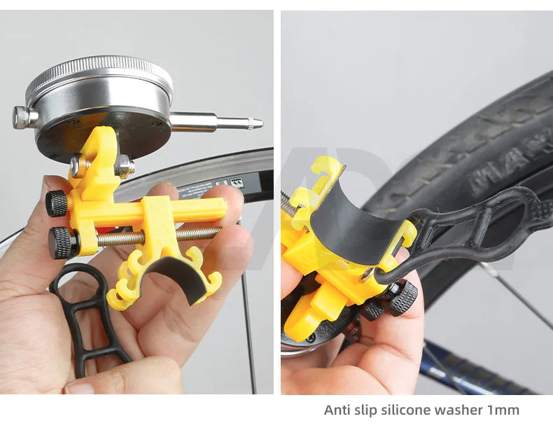 Bicycle Portable Installation Dial Indicator Mini Wheel Adjustment Tool Triple Tuning Applicable Wheel Set MTB Bike Rims Tools