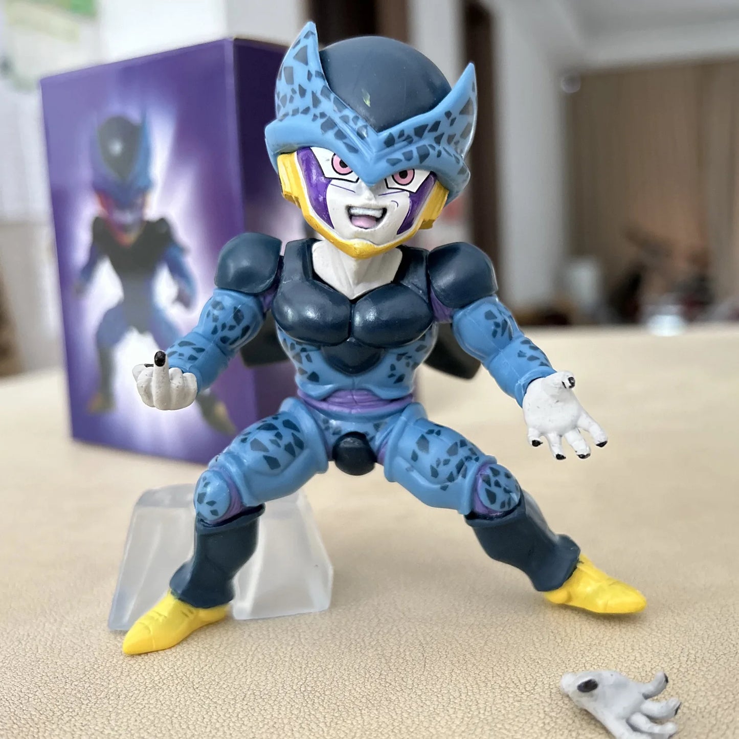 10cm Anime Dragon Ball Z Cell Omnibus Super Kawaii Shahru Figure Action Model Anime Figurals Hobby Toysf Riend Birthday Gifts