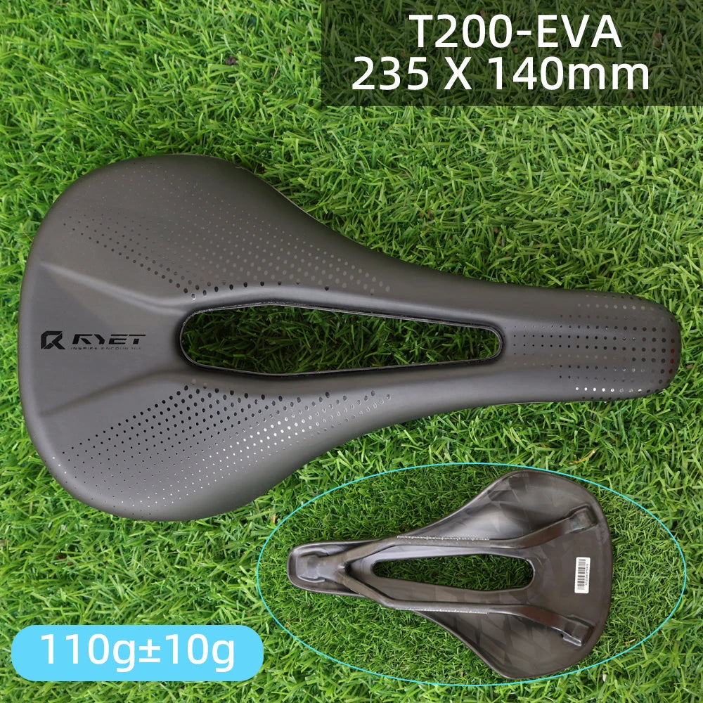 RYET 3D Printed Bike Carbon Saddle 140mm 143mm Super Light Road MTB Racing 3D/EVA  Saddles Bicycle Cushion Cycling Seating Part