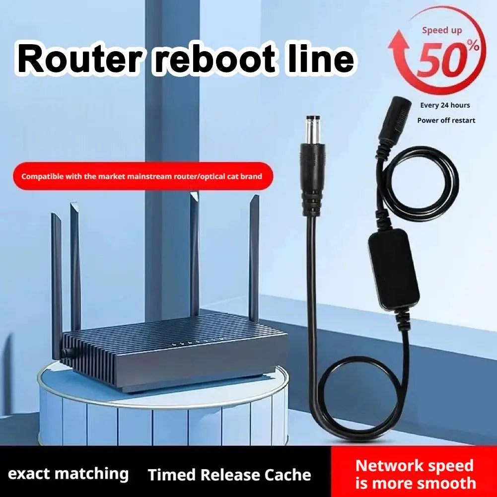 Router Reboot Cable WiFi Auto Restarter 24-Hour Timed Power-Off Reset ...