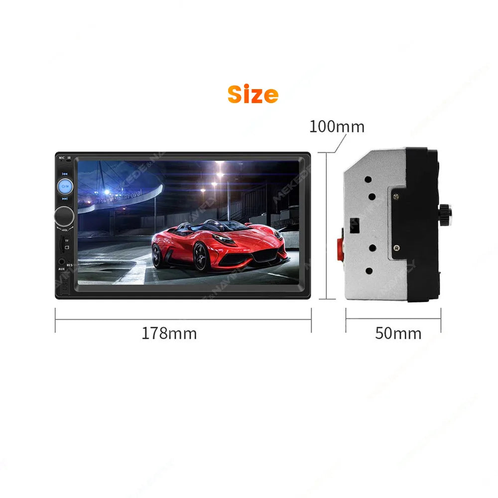 MEKEDE For Universal 2 Din Car Radio Autoradio Multimedia Player 2DIN Auto Audio 7inch HD Touch Screen MP5  USB BT TF Card