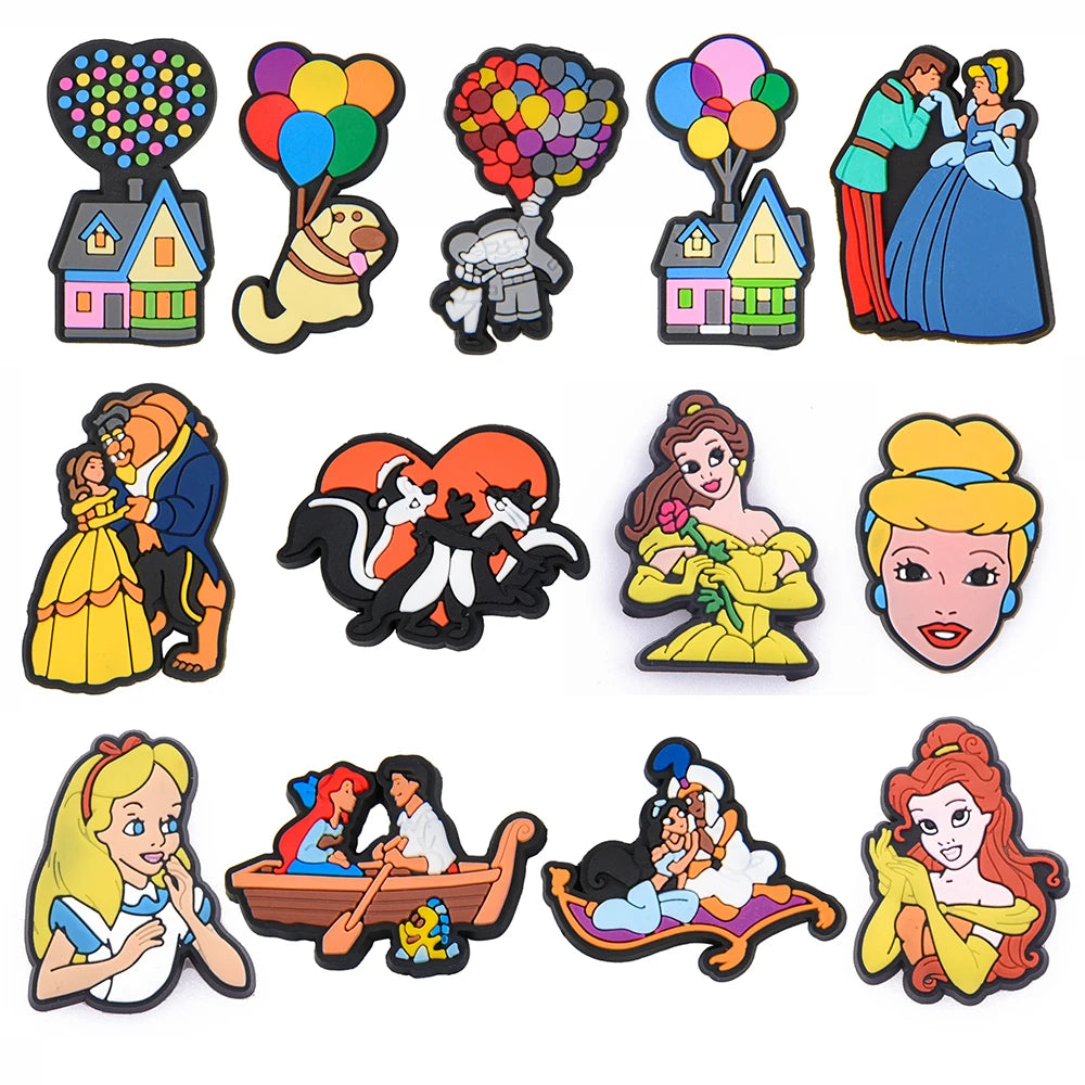 MINISO Disney Series Cute Toy Story Bear PVC Shoe Charms Cartoon DIY Clog Sandals Shoes Accessories Decorate Girl Boy Kids Gifts