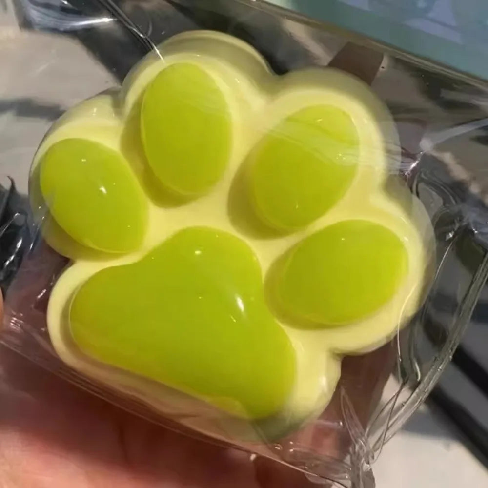 Squeeze Cat Paw Toys Pinching Cat Paw Decompressing Toy Soft Sticky Stress Relief Relax Toys