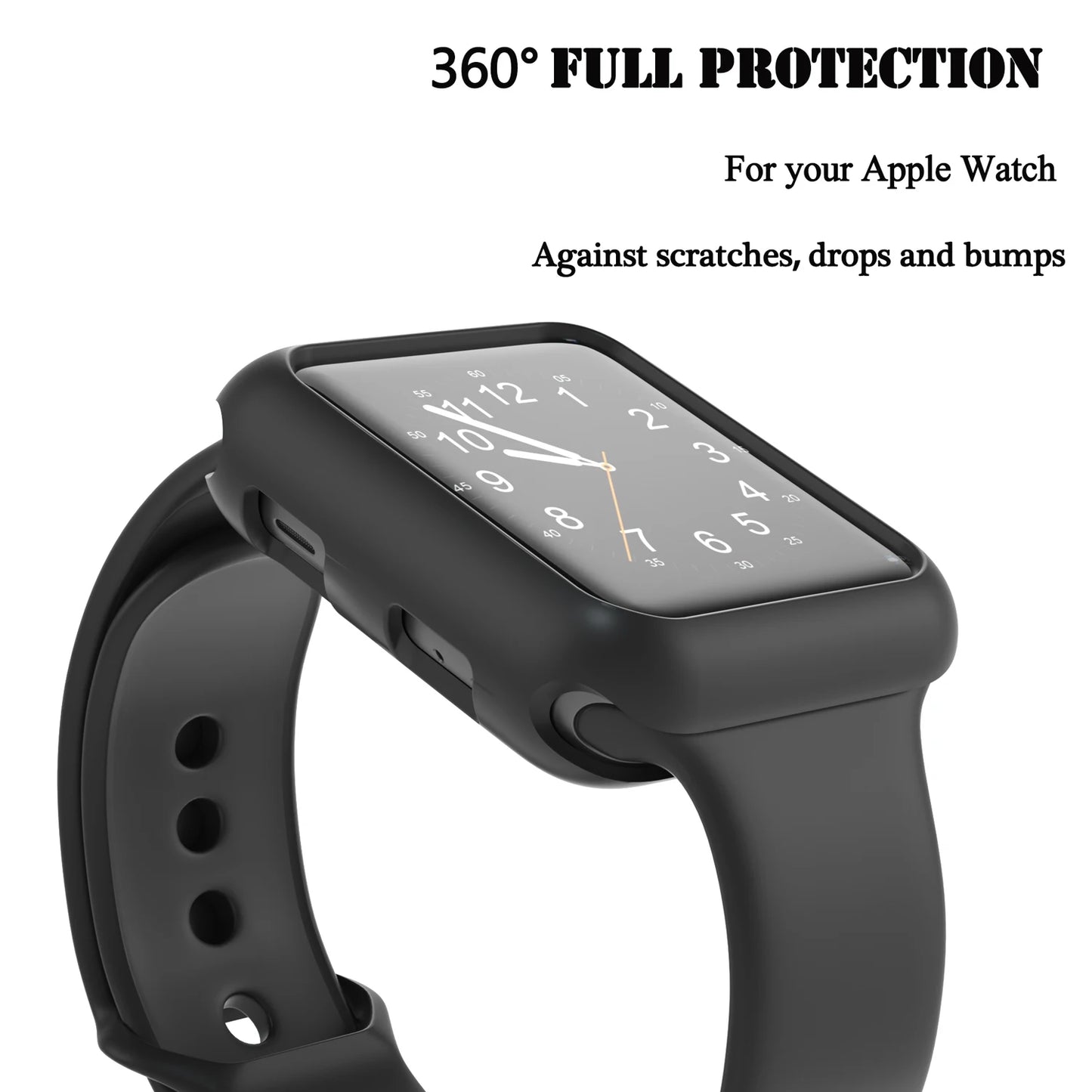 Candy Soft Silicone Bend+Case for Apple Watch Cover 9 8 7 6 Se 5 45mm 42mm 38 Protection Iwatch Serie 44mm 40mm 41mm Strap+case