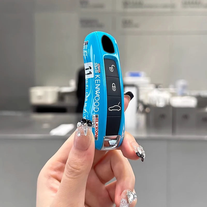 For Porsche Cayenne 718 MACAN Panamera 911 Macan Boxster Cayman Remote Multiple Painting Car Key Case Replace Cover Accessories