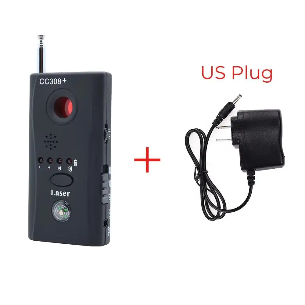 CC308 Portable Hidden Camera Detector Anti Spy Candid Bug Finder Mini Wireless Signal Gadgets GSM GPS Radio Scanner RF Tracker