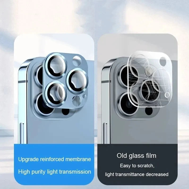 Full Cover Camera Lens Protector For iPhone 13 12 Pro Max Tempered Glass For iPhone 11 Pro 13 12 Mini Metal Camera Protector