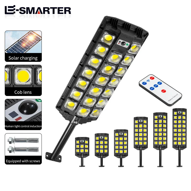 LED Solar Street Light Outdoor Waterproof LED For Garden Wall Adjustable Angle Solar Lamp Built-in Lithium Battery