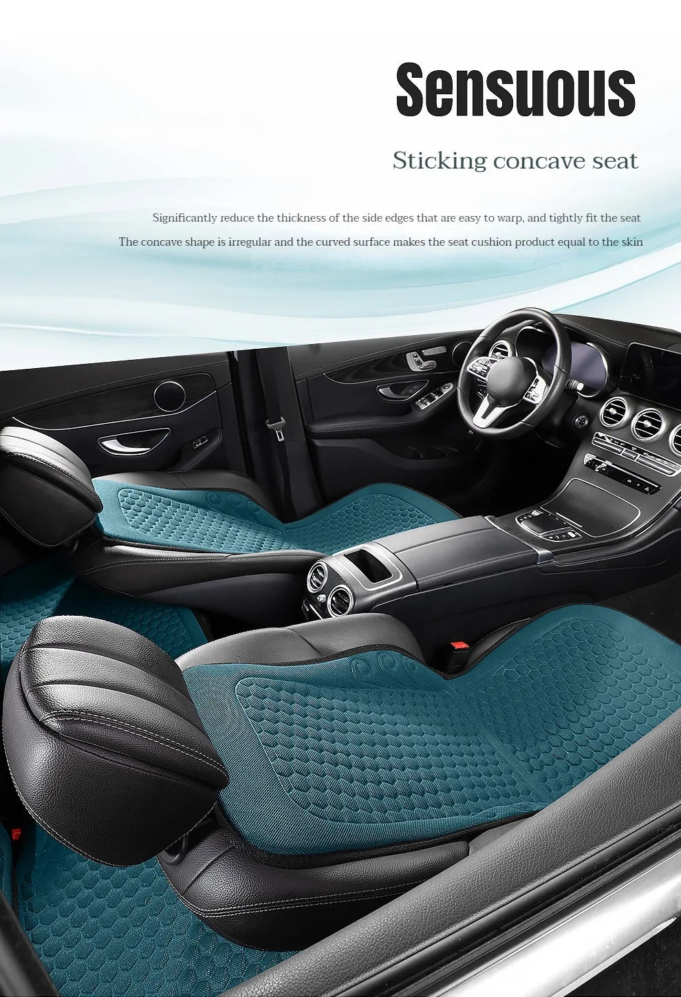 1pc Comfortable and Breathable Car Front Seat Cushion Simplicity  Front Premium Covers with Non-Slip Protector Fits Most  Cars