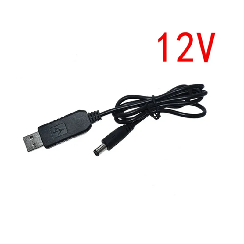 USB Power Boost Line DC 5V 9V 12V Step UP Module USB Converter Adapter Cable 2.1x5.5mm Plug