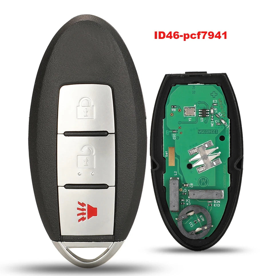 jingyuqin 315mhz ID46/pcf7941Chip Smart Remote Car Key For Nissan TEANA 2009-2013 ALTIMA 2007-2012 MAXIMA KR55WK48903，KR55WK4962